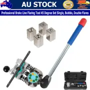 Professional Brake Line Flaring Tool 45 Degree Set Single Bubble Double Flares