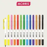 MORRIS JUST CLICK 彩色姓名筆 F 12 色 1 套(0.7 毫米)中號字母