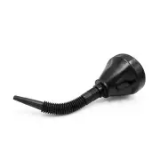 Black Plastic Outdoor Car Vehicle Water Oil Fuel Gas Petrol Funnel