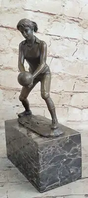 Superstar Volleyball Sculpture Handcrafted Detailed Bronze Statue Trophy Statue