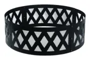 Living Accents SR79TB-C Black Steel Fire Ring 12 H x 36 W in. with Mesh Screen