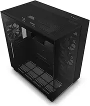 NZXT H9 Flow Dual-Chamber Mid-Tower Airflow PC Case, Black