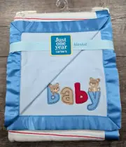 Baby Boy New Just One Year Carter's Baby Bear Blanket