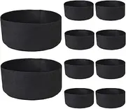 Garden Grow Bags - Thickened Grow Bags Plant Pots | 10X Aeration Planter Pots, 10/15 Gallon Reusable Gardening Containers for Flower Vegetable Fruits