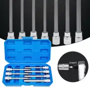 7 Pcs/Set Impact Torx Hex Bit 110mm 3/8" Drive Extra Long Metric Socket Adapter