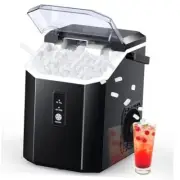 Nugget Ice Maker0,000pcs/Portable Nugget Ice Maker Machine 33lbs/Day 1 BLACK