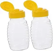 HAKIDZEL Honey Containers Squeeze 2pcs 108ml Honey Jar Flip Lid Honey Pot for Honey Dispenser for Easy Squeeze