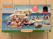 New In Box - Calico Critters Seaside Cruiser House Boat Rare - Sealed (P)