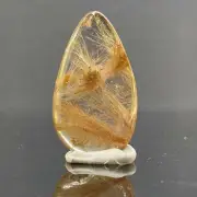 6.9g 3.5x2x0.7cm Clear Rutilated Quartz from China by Locco Decor