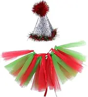 FONDOTIN 2pcs Pet Hat Bow Tie Cover Christmas Pets Dog Christmas Headband Dog Birthday Party Hats Christmas Hat for Pet Christmas Dog Costume Hat Puppy Santa Hat Banner Has Polyester