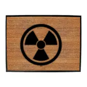 Radioactive Glow In The Dark - Funny Novelty Doormat Man Cave Floor mat