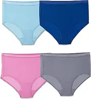 [Fruit of the Loom] Women's Plus Size 4-Pack FFM Everlight Brief