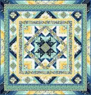 Quilt Kit - Sunlit Serenade 100" X 104" Spring Floral Queen Quilt Top & Binding