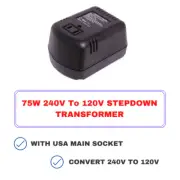75W 240V To 120V Stepdown Transformer