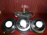 3 Incandescent Under Cabinet Light Kit w/on/off Switch Black, PEP-CAB-LGT-SET-3