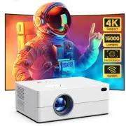 [Electric Focus] Mini Projector with WiFi and Bluetooth, Native 1080P Portabl...