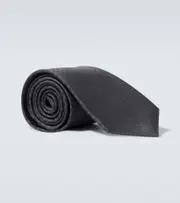 [Gucci] Gucci GG silk jacquard tie One Size grey