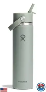 Hydro Flask Water Bottle - Insulated Stainless Steel - Wide Mouth Flex Straw