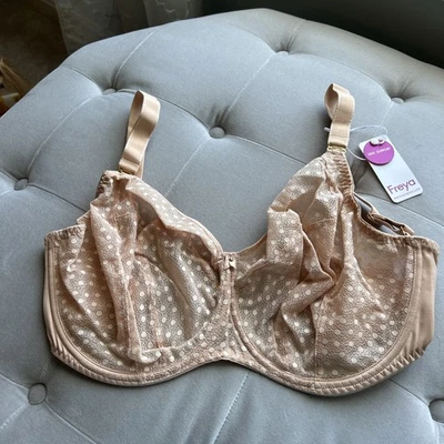 New Freya Starlight AA5202CAL Underwired Hero Balcony Bra Caramel 30N US