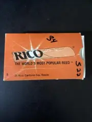 New Rico Baritone Saxophone Sax reeds Strength 5 in open box (34 Reeds) -S22