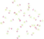 60pcs Tulip Manicure Accessories Light-Changing Luminous Tulip Three-Dimensional Resin Wearable Nail Accessories Nail Decorations Cross Nail Charms Gems for Nails Nail Decors