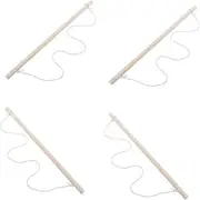 GAROZATION 4pcs Garden Flag Pole Wood Banner Poles Flag Pole for Yard Flagpole Garden Flagpole for Banners Decorative Garden Pole Banner Flagpole Replacements Garden Banner Pole Hanging Pole