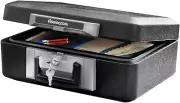 Fireproof Safe Box Home Security Document Storage Chest with Key Lock