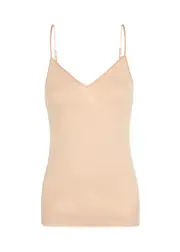 Hanro Seamless Cotton top - Beige - XS XS