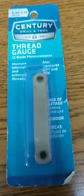 Century Drill & Tool thread gauge