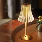 LED Bedside Night Light Crystal Desk Table Wireless Bedroom Touch Sensor Lamp
