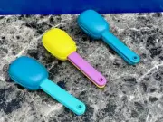 Tupperware Cutlery Set Snap-Together Knife Spoon Fork Travel Case Reusable