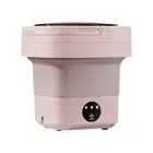 Mini Washer 3 Modes Compact Washing Machine for Student Dormitory (Pink A US) AU