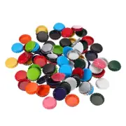 100 PCS Bottle Caps, 1" Double Sided Printing Bottle Caps, Mixed Colors