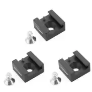 3x Cold Shoe Mount Multifunction Alloy Adapter Base for Camera Cage Bracket LED