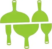 CIYODO 5Pcs Baking Scraper Ladder Shape Cake Spreader Dough Cutter for Kitchen Use Light Green for Smoothing Icing Cutting Pizza Bread and Cake