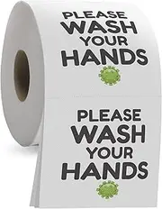 Please Wash Your Hands Toilet Paper - 3 Ply Bathroom Tissue with 200 Sheets in Each Roll - Funny and Useful Gag Toilet Paper
