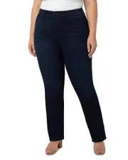 Liverpool Los Angeles Plus Kennedy High Rise Straight Silky Soft Dual Fx Jeans in Halifax