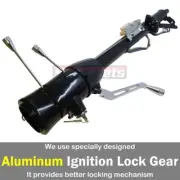 32" Auto Column Shift Tilt Steering Column w/ Key & 9Hole Wheel Adapter GM Black (for: Chevrolet)