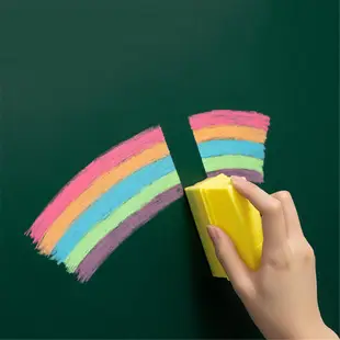12 支彩色環保無塵粉筆無塵粉筆白色 無毒環保 兒童学生塗鴉老師禮物教學黑板報 彩色粉筆