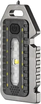 Multifunctional Keychain Flashlight – 300 Lumens LED Light, 4 Modes, Red & Blue