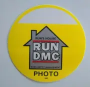 Run DMC Backstage Pass Original 1988 Concert Runs House Rap Hip Hop Music Yellow