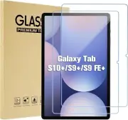 2Pack Galaxy Tab S10+ 12.4 Inch Screen Protector Tempered Glass for Tab S10 Plus