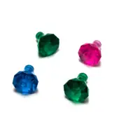 Lego - Minifigure Utensil - Lot of 4 -Blue Green Pink, Gems, Crystals