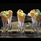 Ice Cream Cone Display Holder Stand Sweet Tube Crispy Shelf Candy Acrylic Hol Nm