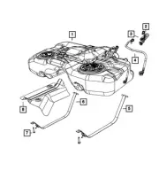 Genuine Mopar Fuel Vapor Re-Circulation Tube 68087103AB