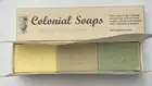 Colonial Soaps Set of 3 Bayberry Wildflower Lemon, Eastern National Made in USA
