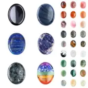 Healing Crystals Stone Oval Chakra Amethyst Reiki Smooth Gemst DIY Ornament