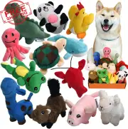 LEGEND SANDY Squeaky Plush Dog Toy Pack for Puppy, Small Stuffed Puppy Chew Toys