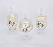 Temp-tations Classic Set of 3 Glass Kitchen Apothecary Jars in Confetti