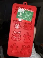 Christmas Bells Novelty Ice Cube - Ice Mold Tray - 8 Mold Tray - Christmas Bells